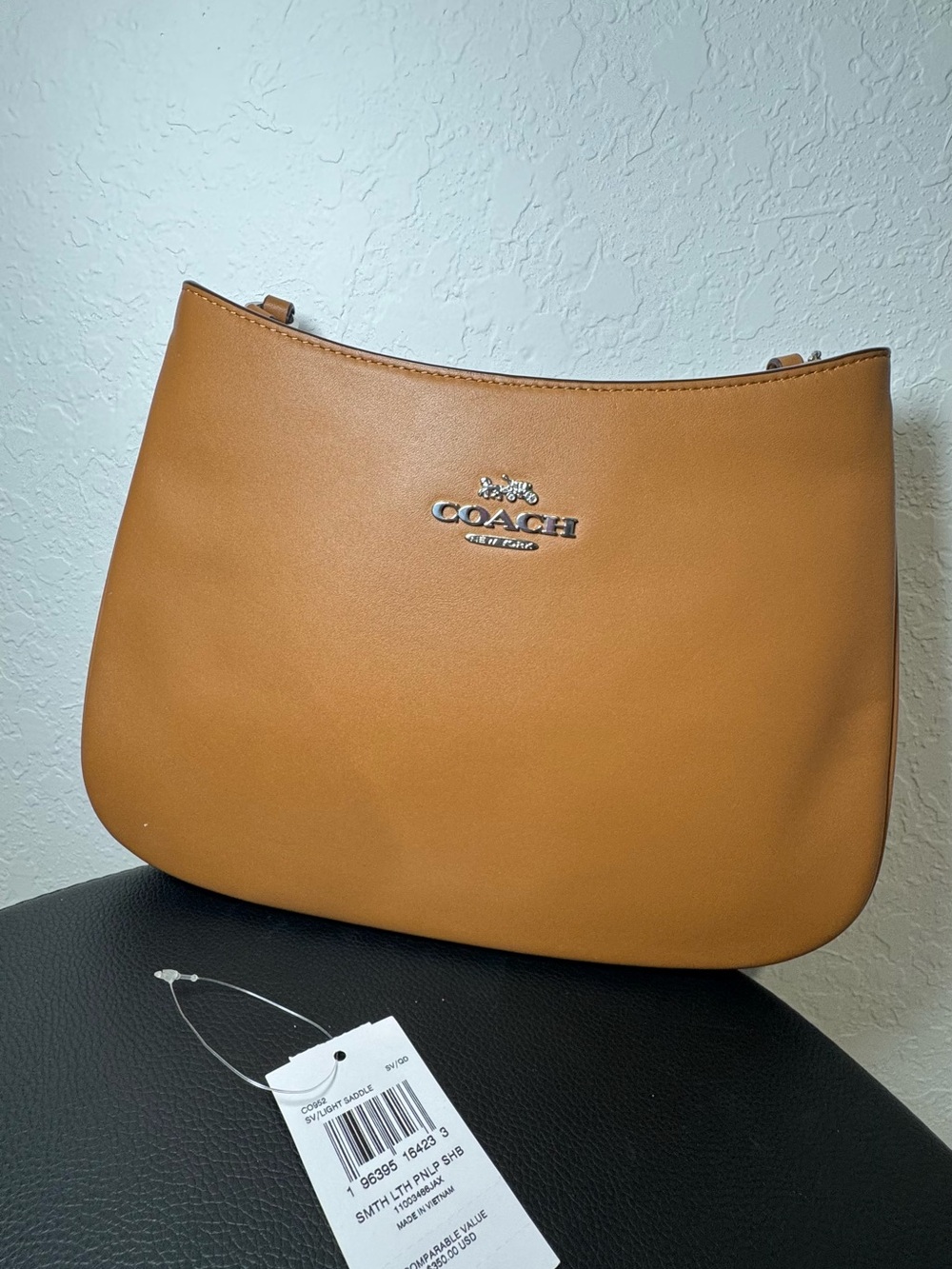Coach Tan Leather Shoulder Bag